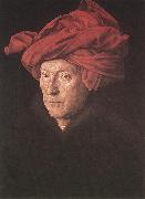 EYCK, Jan van Man in a Turban ds oil on canvas